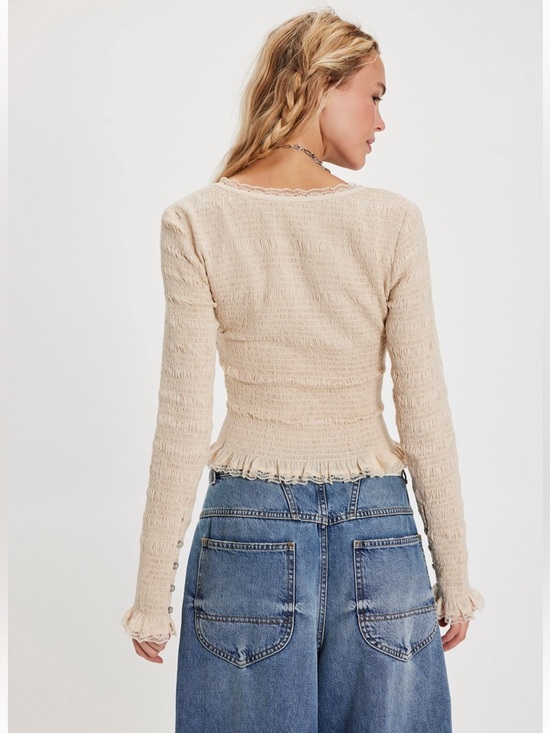 Free People Elliot Smocked Top, XS - Picture 4 of 8